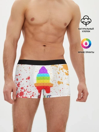 Мужские трусы боксеры / Pop It - Rocket - Paint