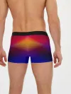 Мужские трусы боксеры / Размытый оранжево-фиолетовый