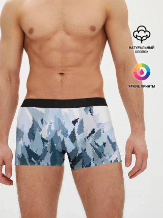 Мужские трусы боксеры / Абстрактная мазаика витраж