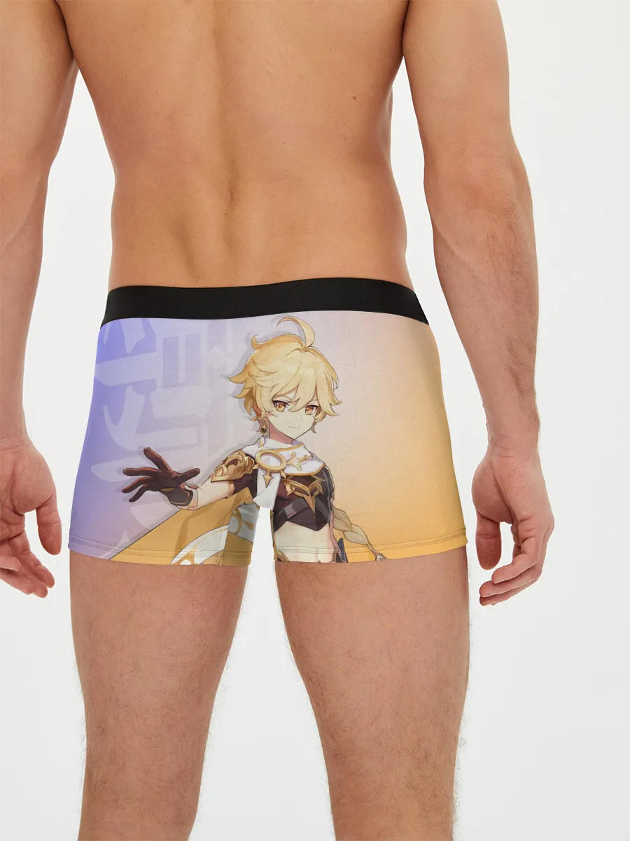 Мужские трусы боксеры / Genshin Impact, Путешественник