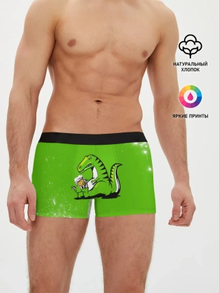 Мужские трусы боксеры / Пивозавр - Краска