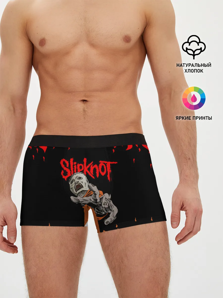 Мужские трусы боксеры / Кори Тейлор | СЛИПКНОТ