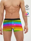 Мужские трусы боксеры / POP it вертикальная надпись