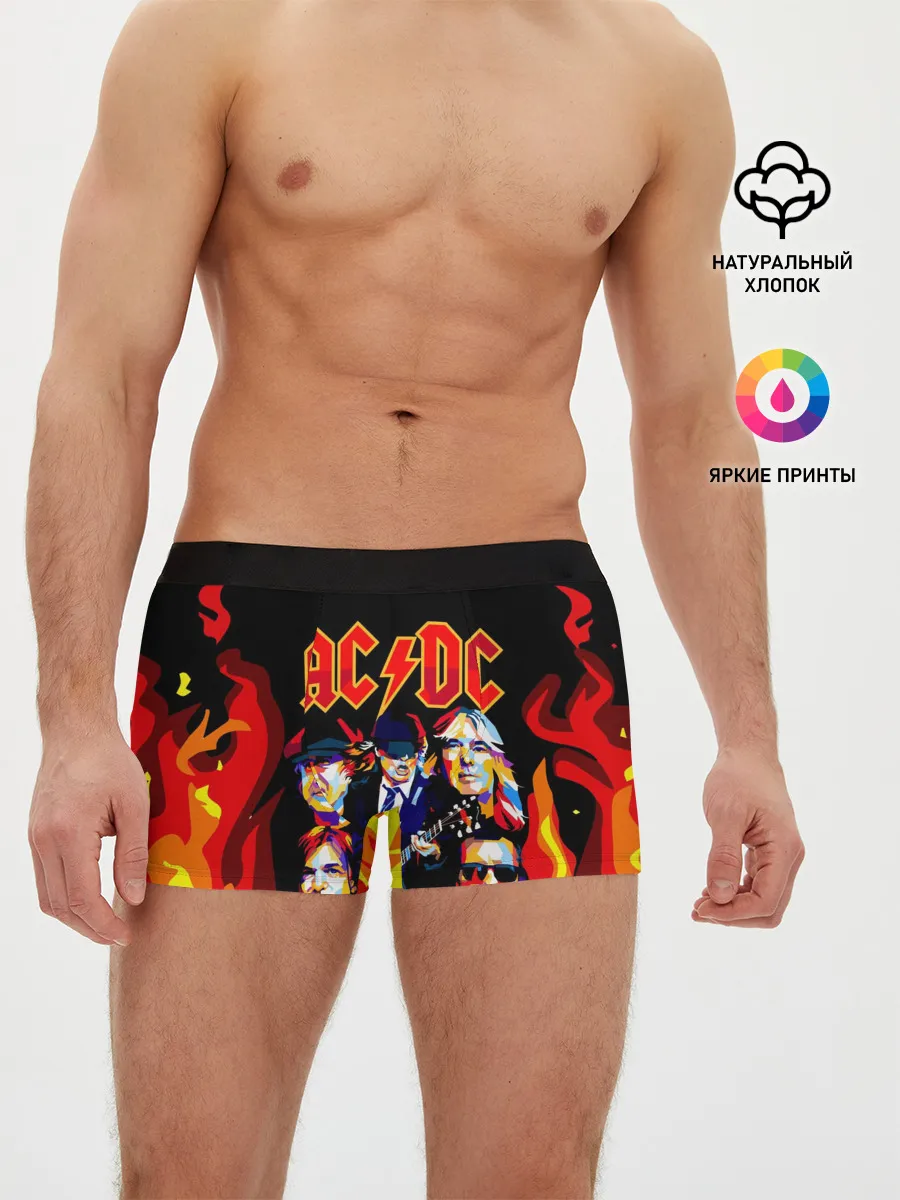 Мужские трусы боксеры / AC DC HIGHWAY TO HELL