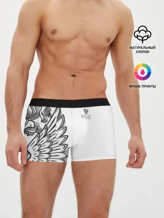 Мужские трусы боксеры / Russia | MSKSide 3D Logo