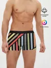 Мужские трусы боксеры / Абстрактный полосатый узор