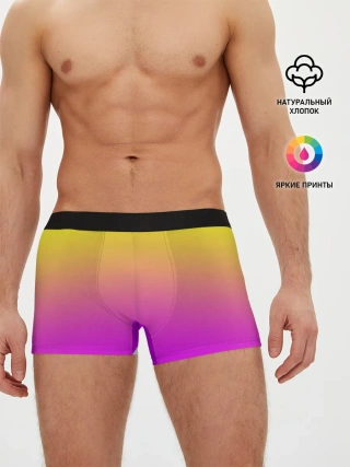 Мужские трусы боксеры / Яркий рассвет