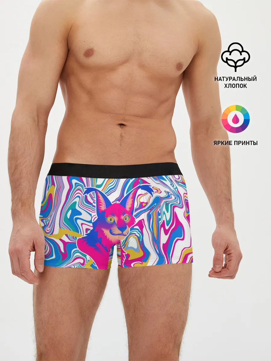 Мужские трусы боксеры / Floppa Art