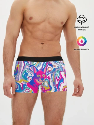 Мужские трусы боксеры / Floppa Art