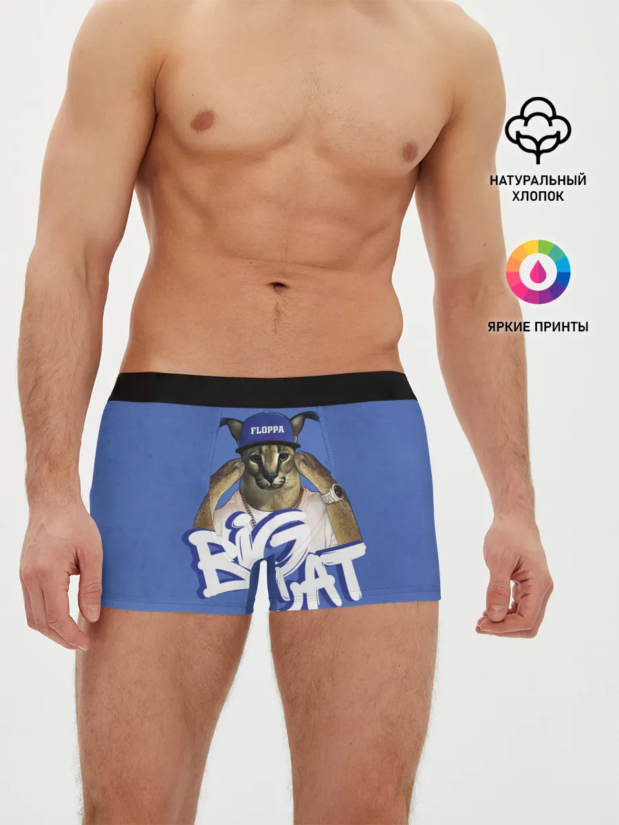 Мужские трусы боксеры / Big Cat Floppa