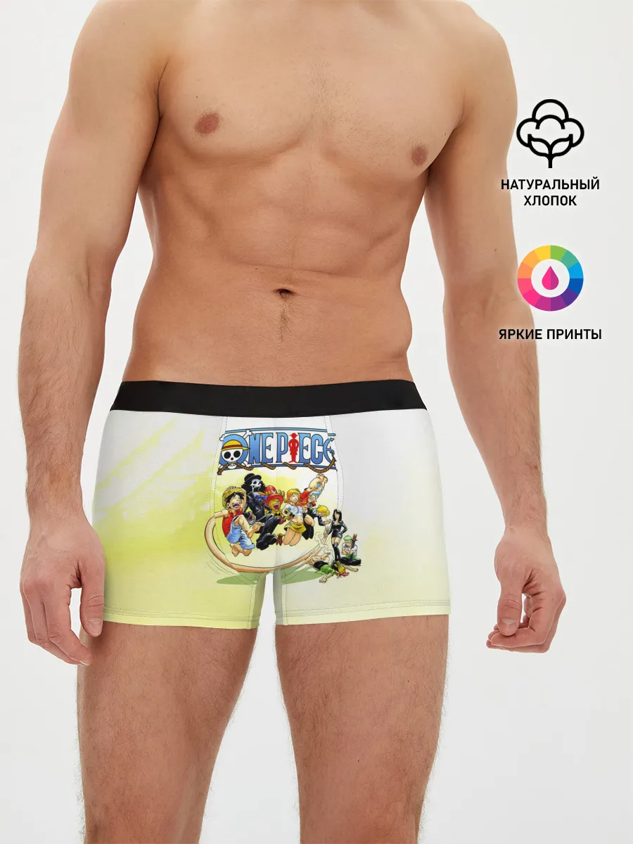 Мужские трусы боксеры / One Piece пираты Соломенной Шляпы