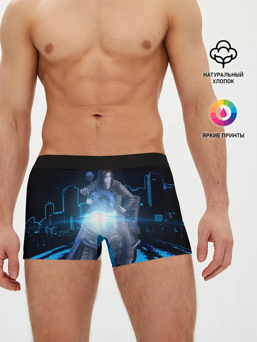 Мужские трусы боксеры / Баджи На Байке
