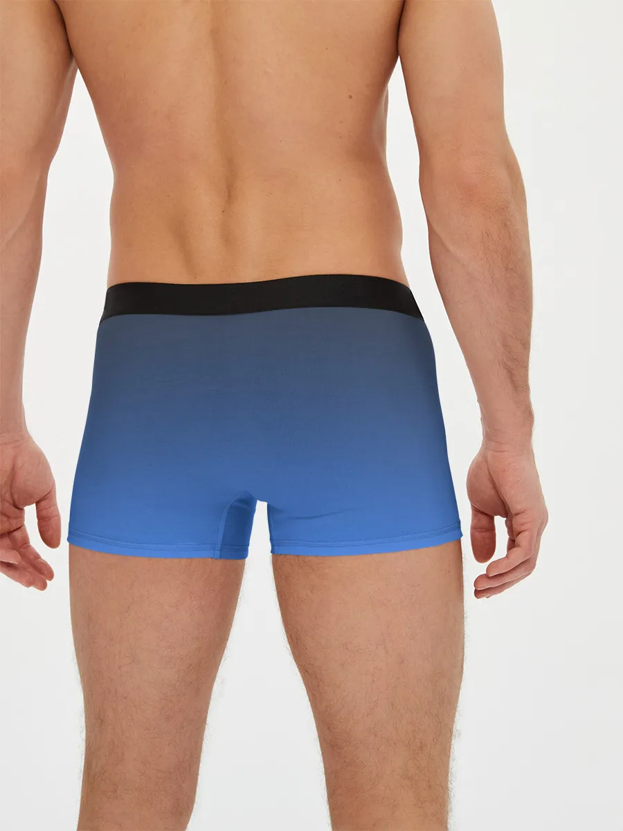 Мужские трусы боксеры / DARK OCEAN GRADIENT