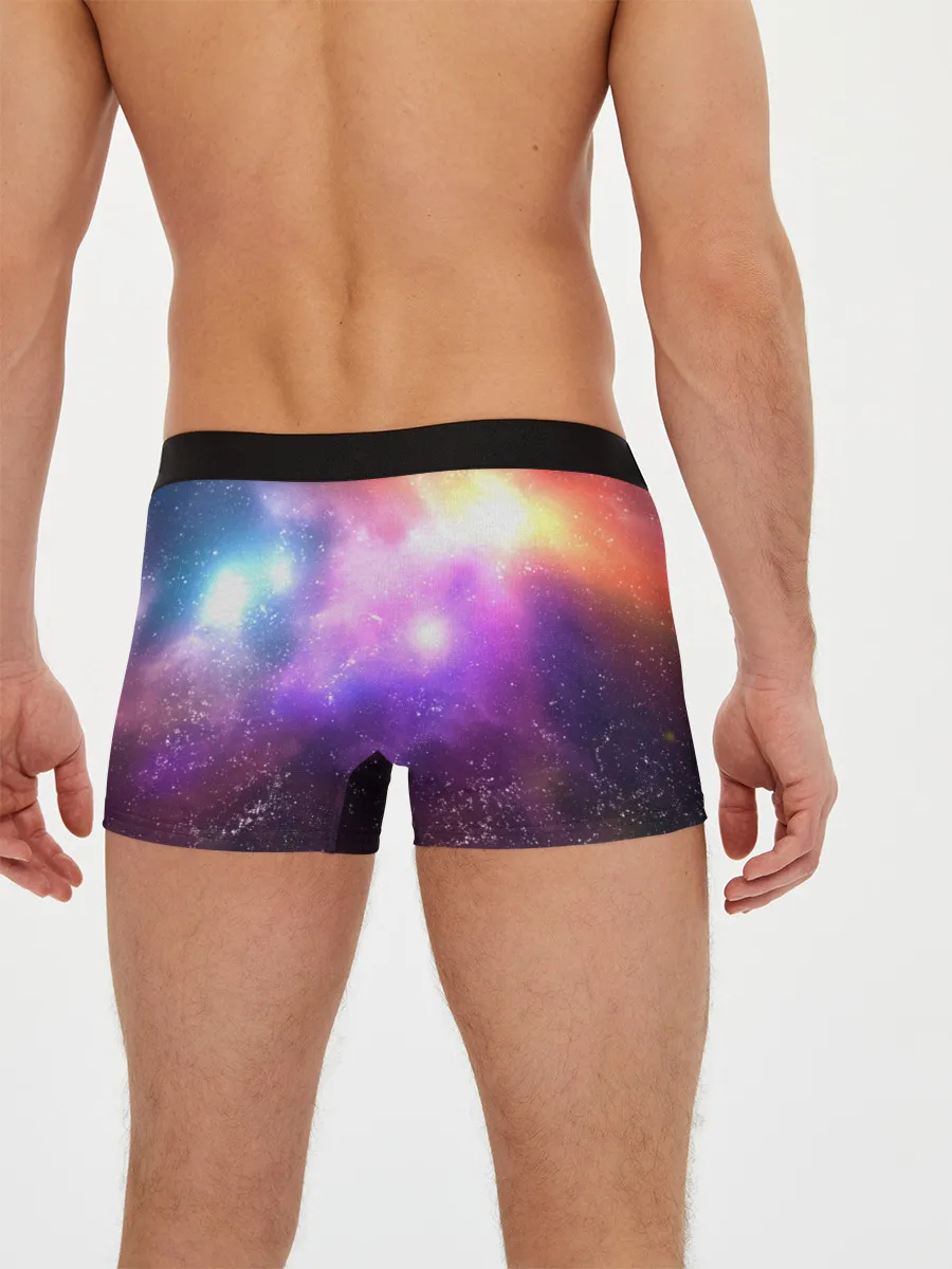 Мужские трусы боксеры / Космос, сияние и звезды