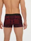 Мужские трусы боксеры / Темно-красный геометрический