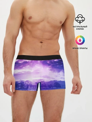 Мужские трусы боксеры / ФИОЛЕТОВЫЙ РАЙ