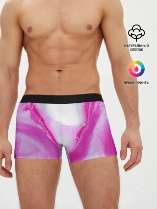 Мужские трусы боксеры / Жидкий пурпур