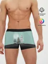 Мужские трусы боксеры / Лес. Мозаичный узор