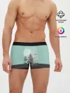 Мужские трусы боксеры / Лес. Мозаичный узор