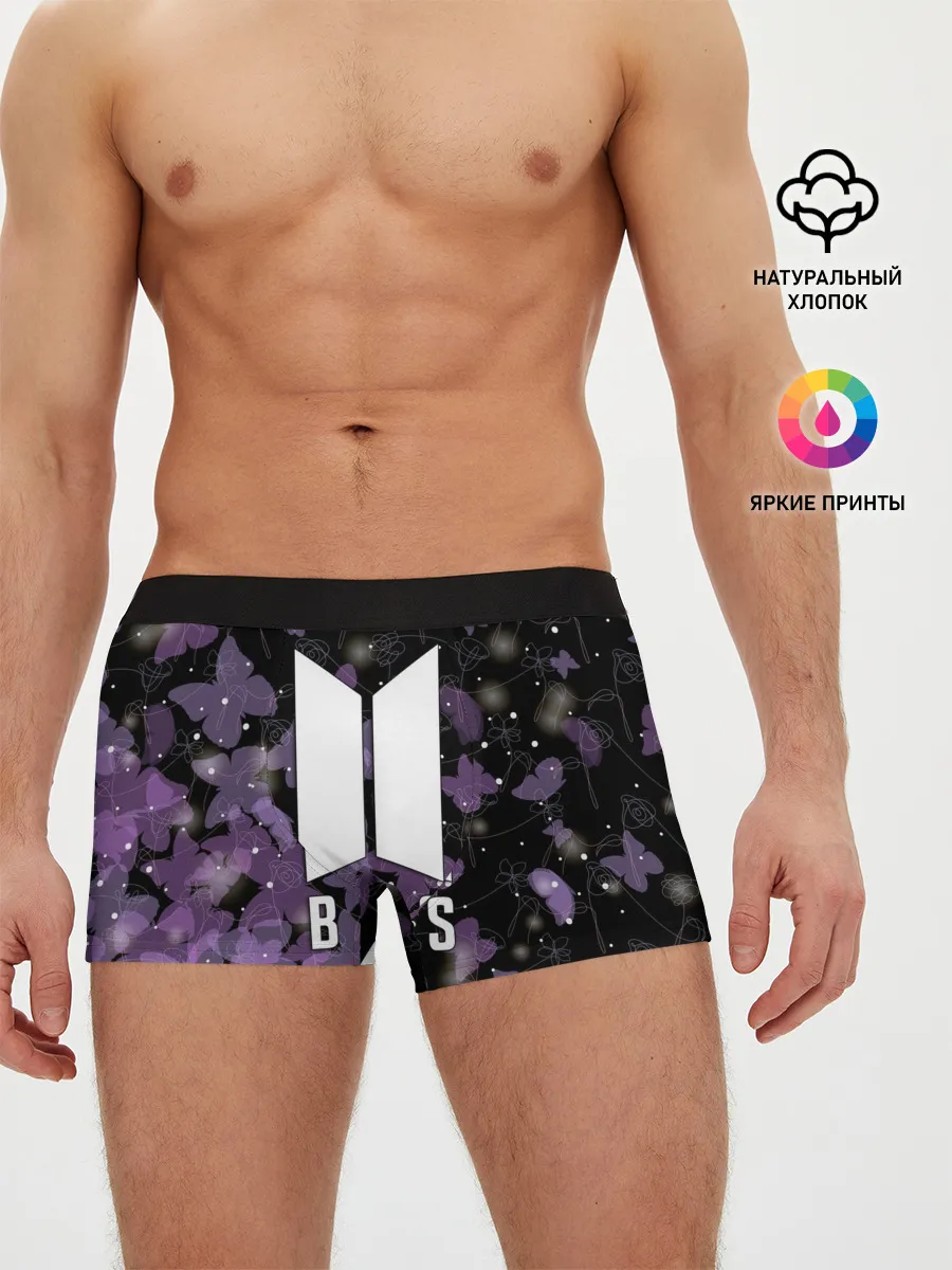 Мужские трусы боксеры / BTS BUTTERFLIES | БАБОЧКИ
