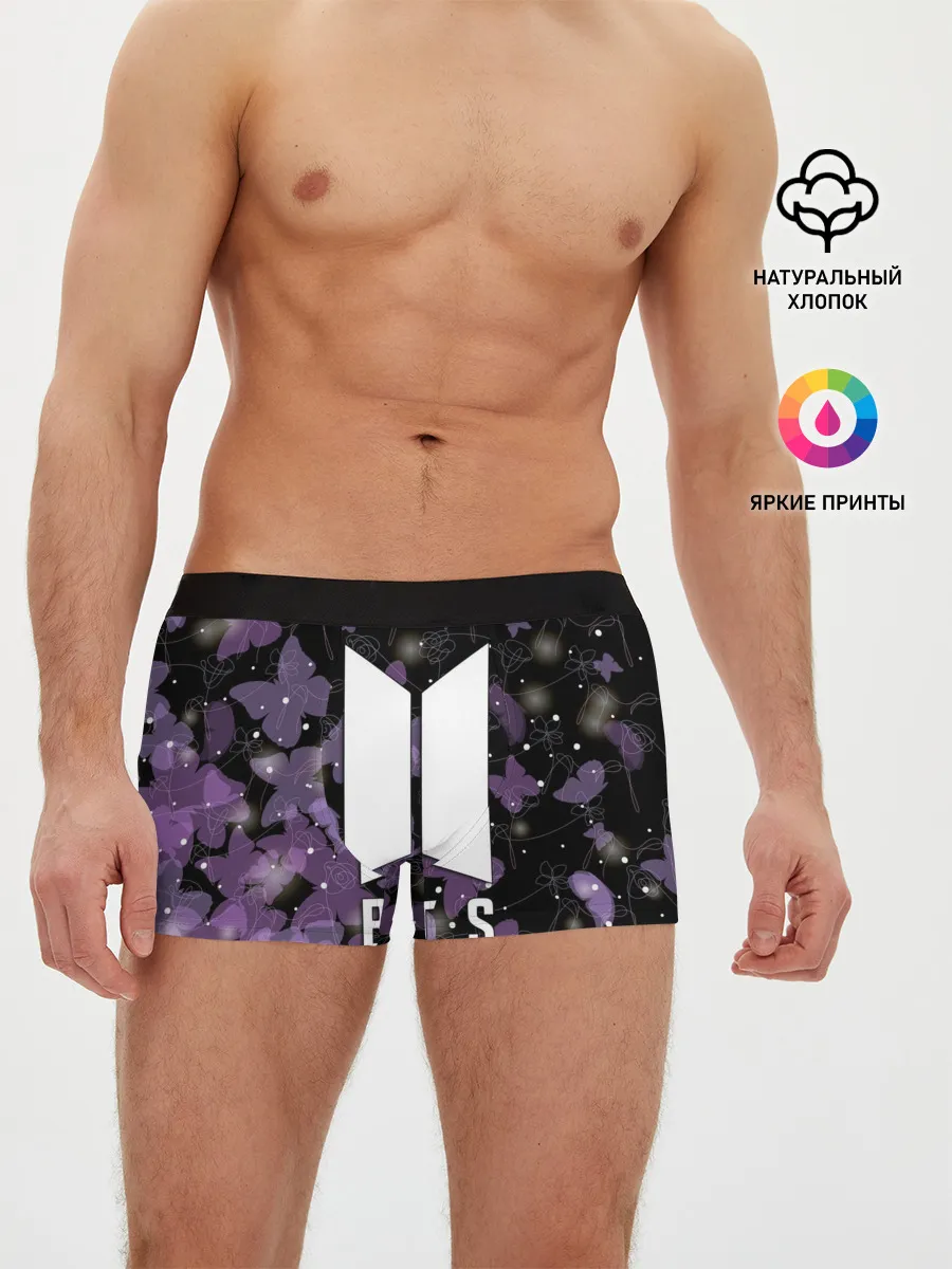 Мужские трусы боксеры / BTS BUTTERFLIES | БАБОЧКИ