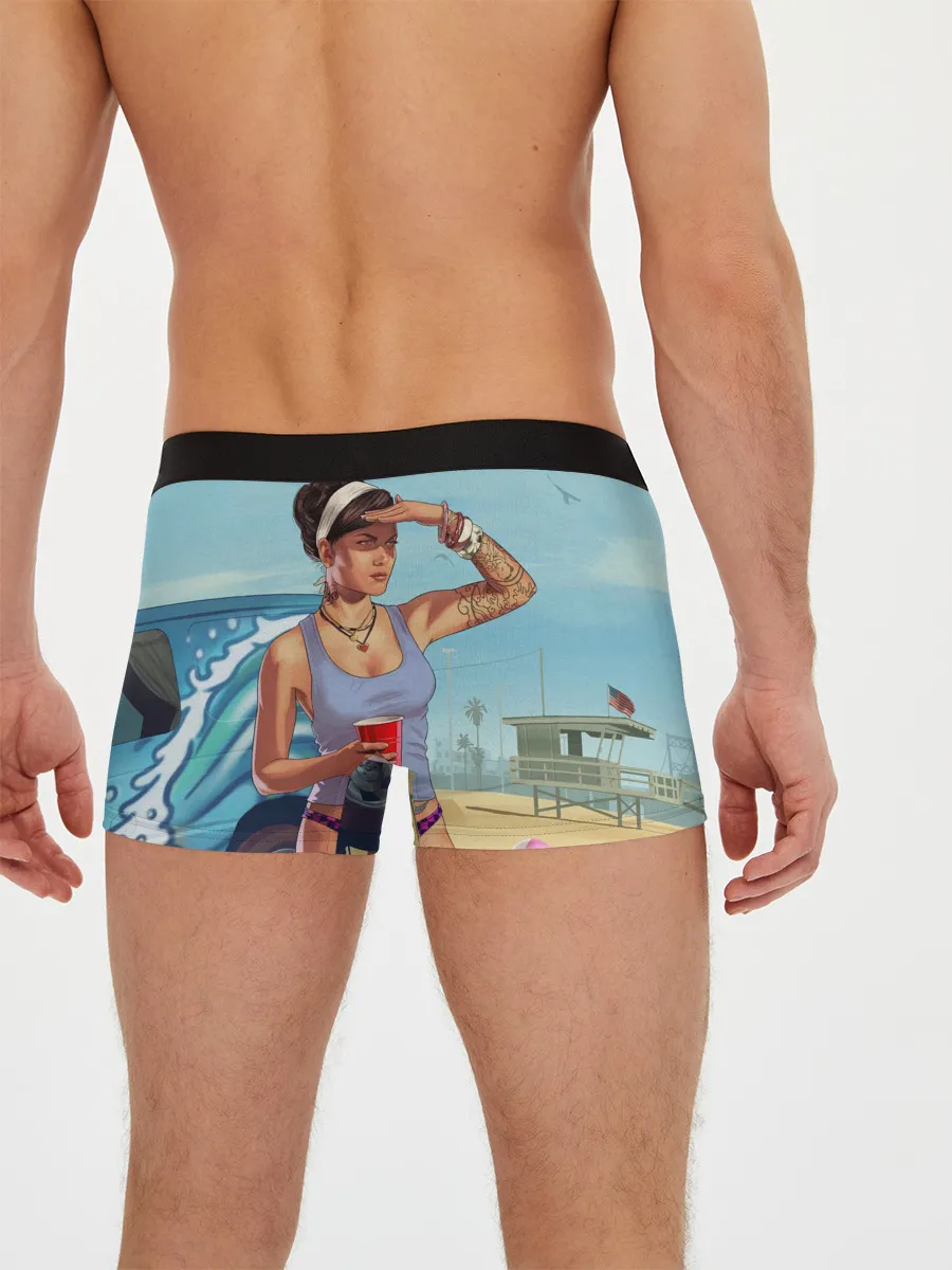 Мужские трусы боксеры / girl with coffee