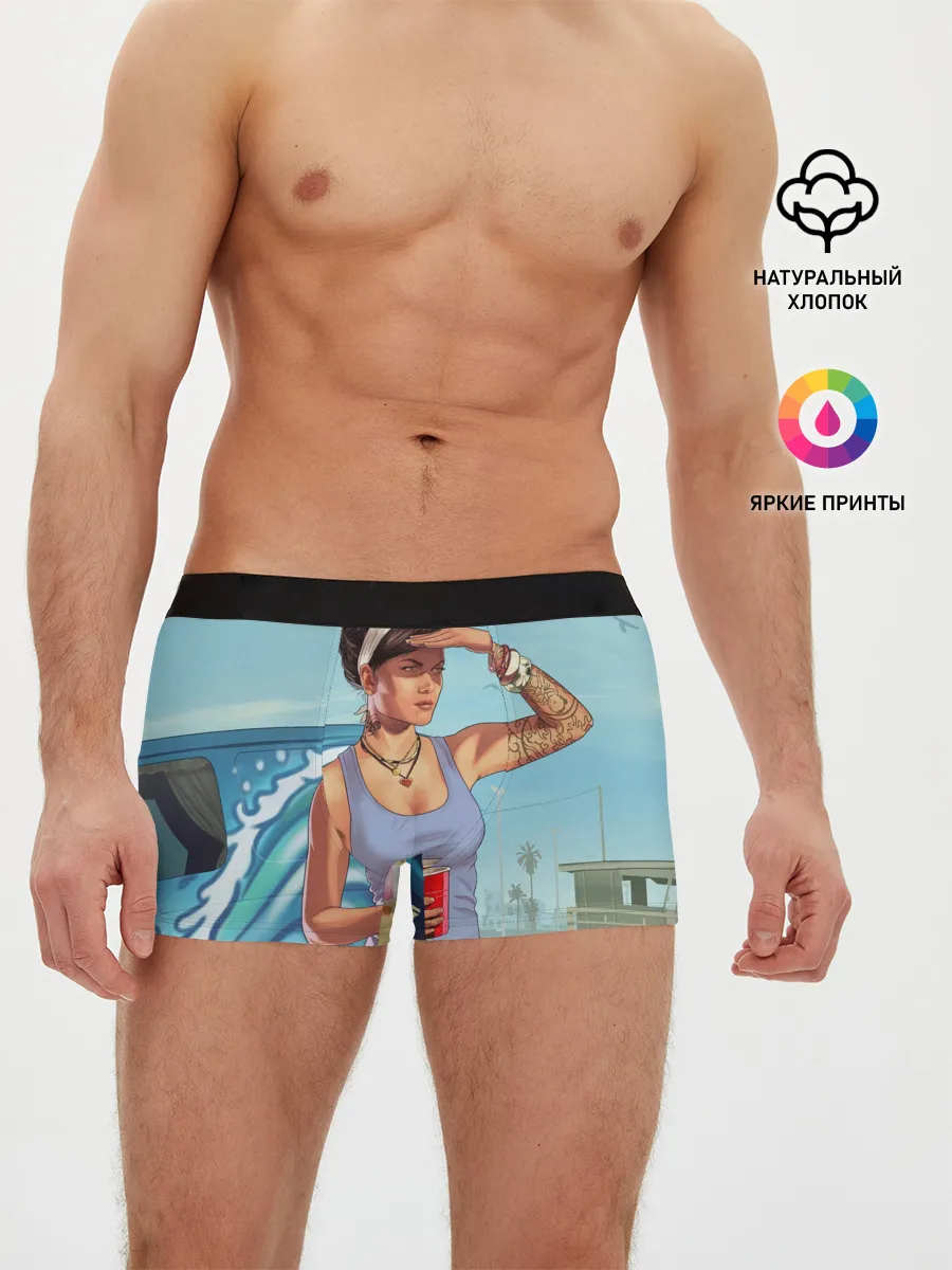 Мужские трусы боксеры / girl with coffee