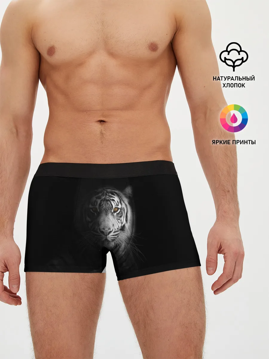 Мужские трусы боксеры / БЕЛЫЙ ТИГР