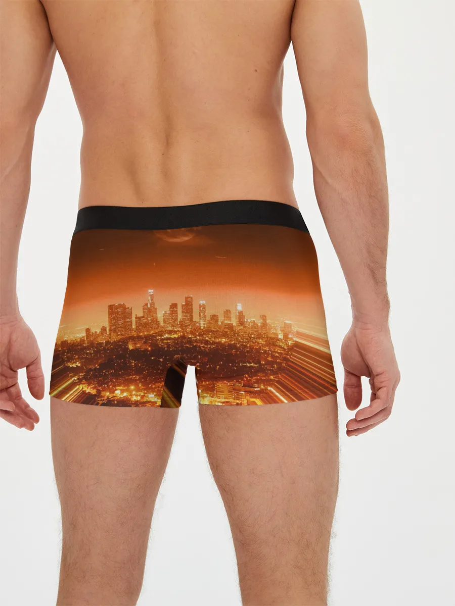 Мужские трусы боксеры / Закат в Нью Йорке