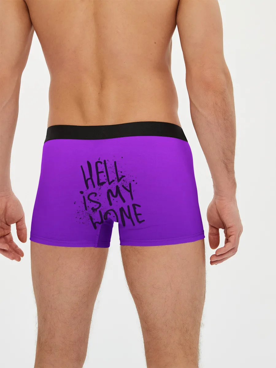 Мужские трусы боксеры / Вандал Арт, ДЬЯВОЛ градиент