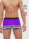 Мужские трусы боксеры / Яркий фиолетовый цветочный