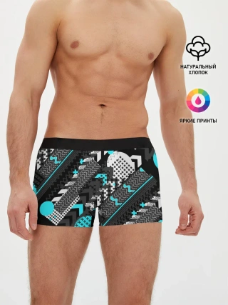 Мужские трусы боксеры / Геометрическая форма