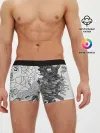 Мужские трусы боксеры / Структурная мозайка