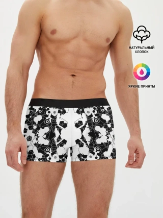 Мужские трусы боксеры / пятиугольники абстракция