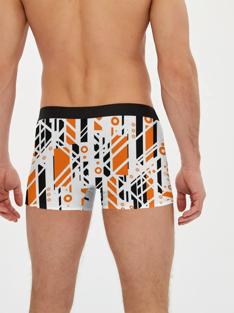 Мужские трусы боксеры / абстракция маршрут