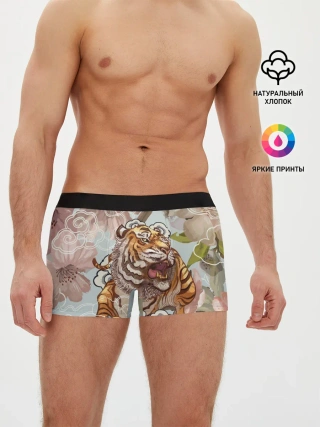Мужские трусы боксеры / Тигр в облаках