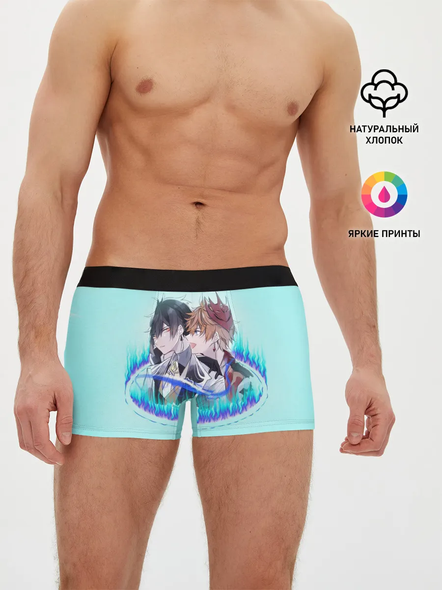 Мужские трусы боксеры / ГЕНШИН ИМПАКТ ТАРТАЛЬЯ ЧИЛИ