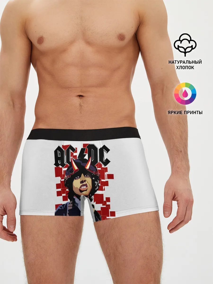 Мужские трусы боксеры / AC/DC Ангус Янг