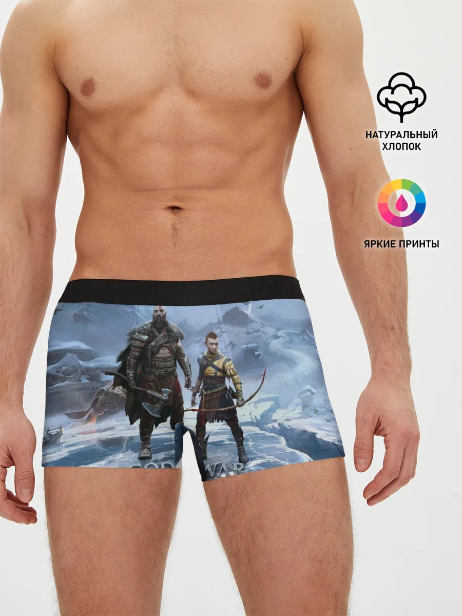 Мужские трусы боксеры / Кратос и Атрей Рагнарек