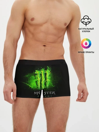 Мужские трусы боксеры / MONSTER ENERGY NEON | НЕОН
