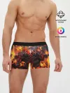 Мужские трусы боксеры / FIRE GEARS OF WAR | ПОСТЕР В ОГНЕ