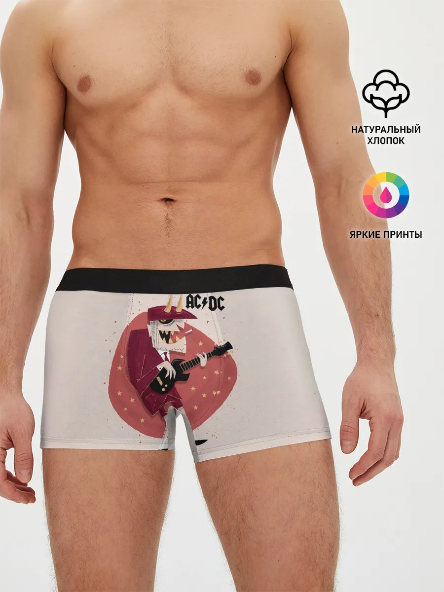 Мужские трусы боксеры / Ангус Янг AC/DC