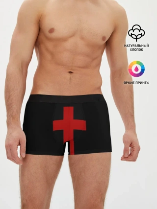 Мужские трусы боксеры / Красный Крест