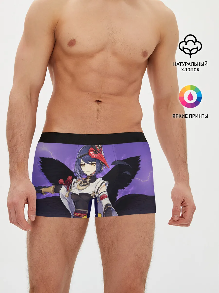 Мужские трусы боксеры / Kujou Sara | Genshin Impact