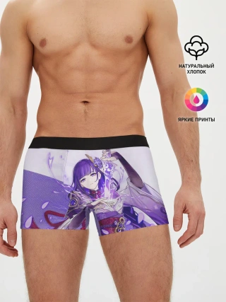 Мужские трусы боксеры / Raiden Shogun | Genshin Impact