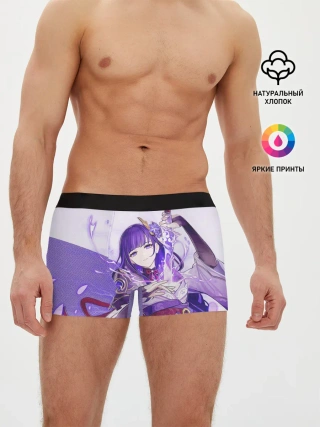 Мужские трусы боксеры / Raiden Shogun | Genshin Impact