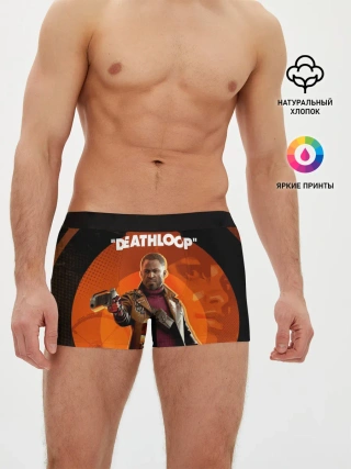 Мужские трусы боксеры / Кольт на фоне Джулианны