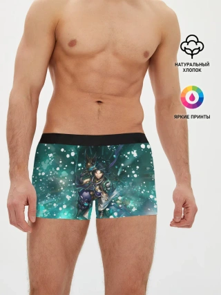 Мужские трусы боксеры / Сяо | Геншин Импакт
