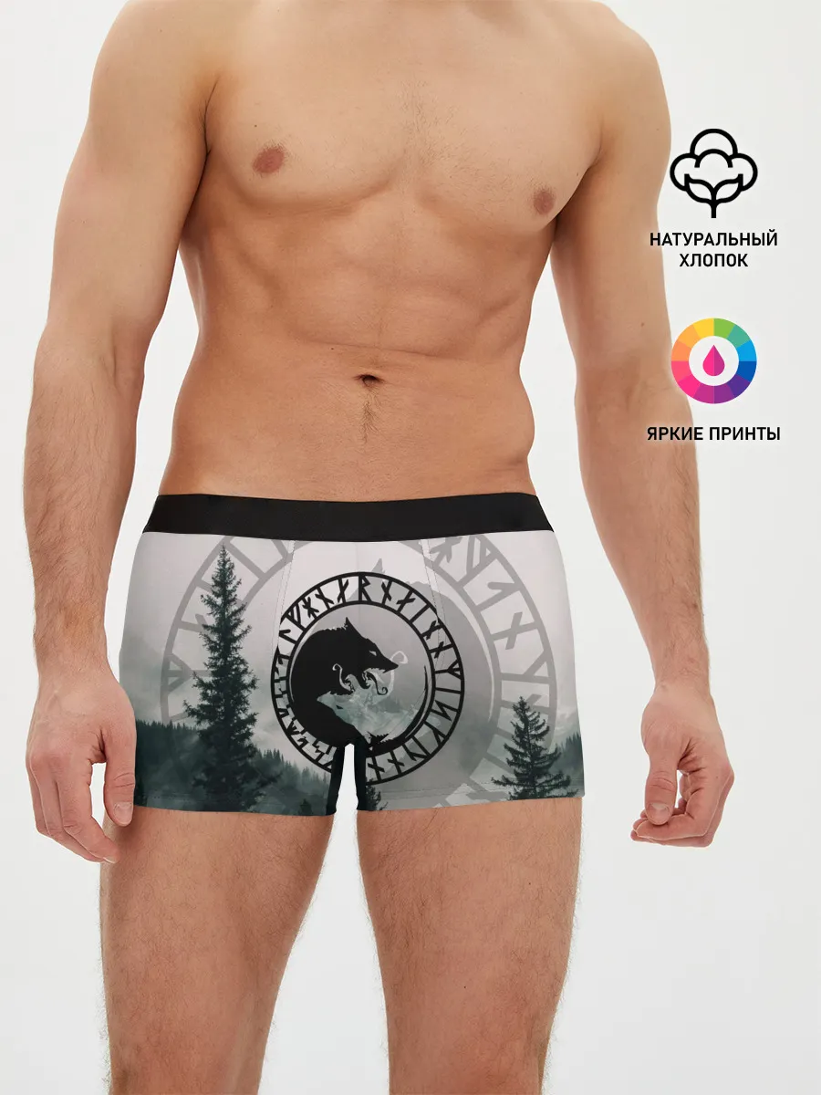 Мужские трусы боксеры / FENRIR | РУНЫ | RUNES