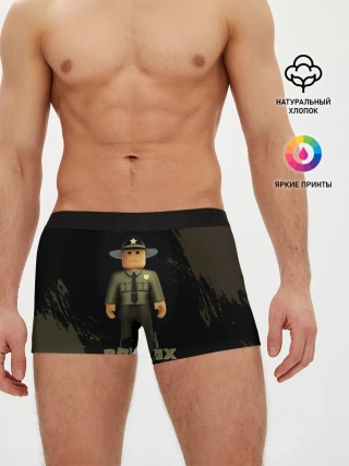 Мужские трусы боксеры / ШЕРИФ | РОБЛОКС